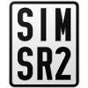 Simson SR2 Moped License Plate