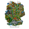 Deutschland Illustration mit Wahrzeichen