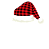 Weihnachtstrupp Plaid Santa