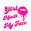 Libra Girl Lip Quote Print
