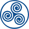 Three Spirals in Circular Crest
