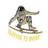 Skating to Mars Astronaut Skateboard Design