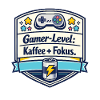 Gamer-Level Kaffee Fokus Patch