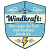 Windkraft Spruchschild Humor