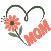 Maman Fleurs Cœur