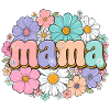 Fleurs de maman rétro