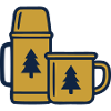 Thermos Mug Camping Forest