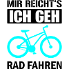 Cyanes Fahrrad Silhouette