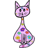 Retro Flowers Cat Spring Cats Kids