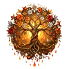 Arbre de Feu dans Mandala