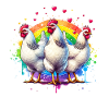 Don des poulets Leghorn