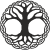Tree of Life Celtic Knot Circle