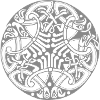 Interlaced Circle Celtic Knot Mandala