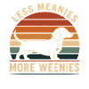 Dachshund Retro Sunset Humor