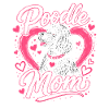 Poodle Mom Heart Design
