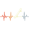 Retro Skateboard Heartbeat