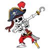 Pirate Skeleton Hook Strike