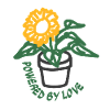 Boho Powered by Love Topf-Sonnenblume