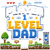 Pixellevel Vater: Retro Spielwelt