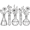 Lab Flowers Chemistry Botany Science Shirt