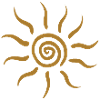 Golden Spiral Sunburst