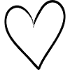 Hand Drawn Heart Line Art