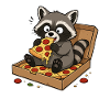 Pizza Raccoon Snackhero