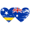 Curacao_Australien_Flagge_Herz_used
