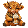 Highland Cow Iced Coffee