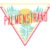 palmenstrand, strand, palme, palmen, retro, 