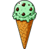 Culasse de glace menthe chocolat