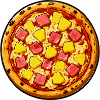 Illustration de pizza hawaïenne