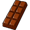 Barre de chocolat Cartoon Rétro