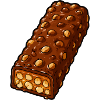 Crunchy nut chocolate bar