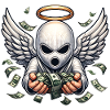 Angel Balaclava Money Streetwear Motif