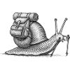 Snail Trekker with Pack