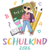 Schulkind 2026: Farbenfroh