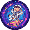 Little astronaut in the stargate