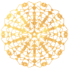 Mandala géométrique - or
