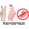 Peace Love Vegan
