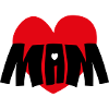 Mama Red Heart