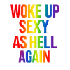 Texte arc-en-ciel réveillé sexy
