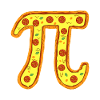 Pizza Pi Emblem Pepperoni Symbol