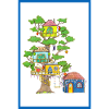 Treehouse for dreaming hand-drawn