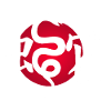 White snake and red sun
