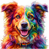 Regenbogenhund / Hund in Regenbogenfarben