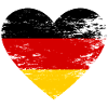 Drapeau du cœur Allemagne