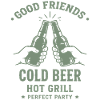 BONS AMIS BIÈRE FROIDE GRILL Soirée
