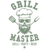 GRILL MASTER GRILL PARTY BEER Skull