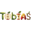 Tobias, Name, Motif, Apple, Letters, Fruit